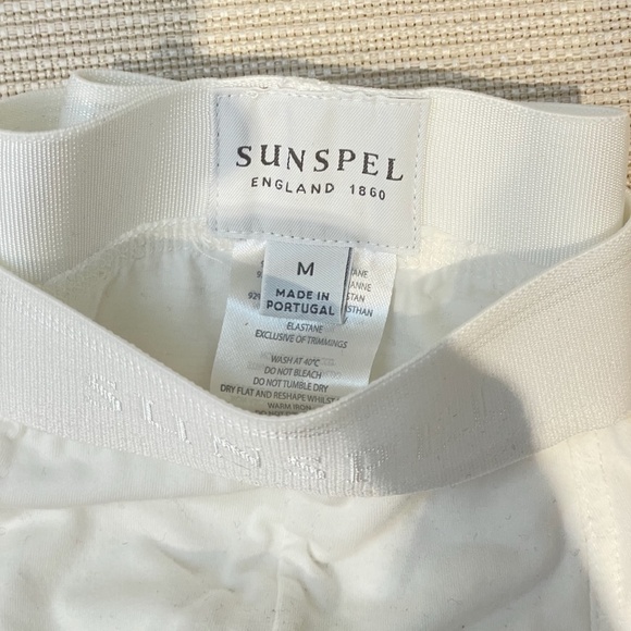 New in box SUNSPEL men stretch boxer underwear white super cotton size M - Picture 4 of 4